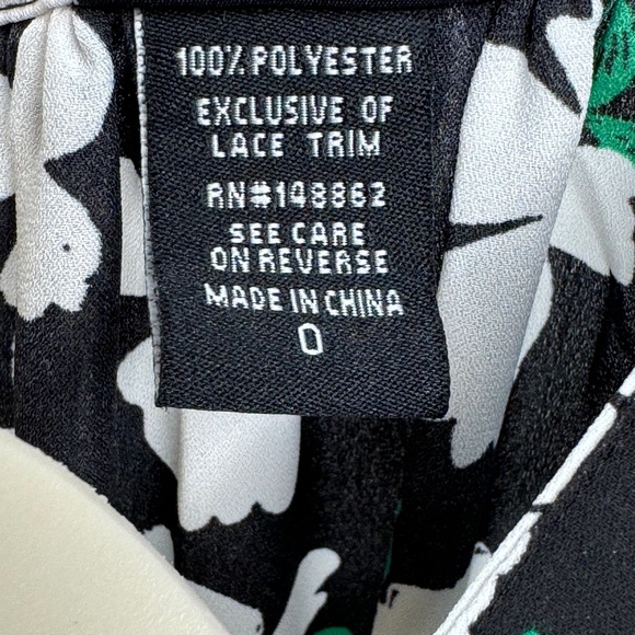 Torrid Womens Black White Floral Halter Racerback Chiffon Tank Top Sz 0 Large 12 - Picture 6 of 10